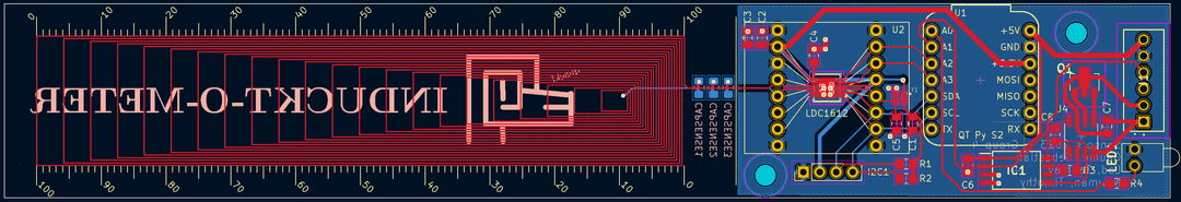 Front view of the PCB